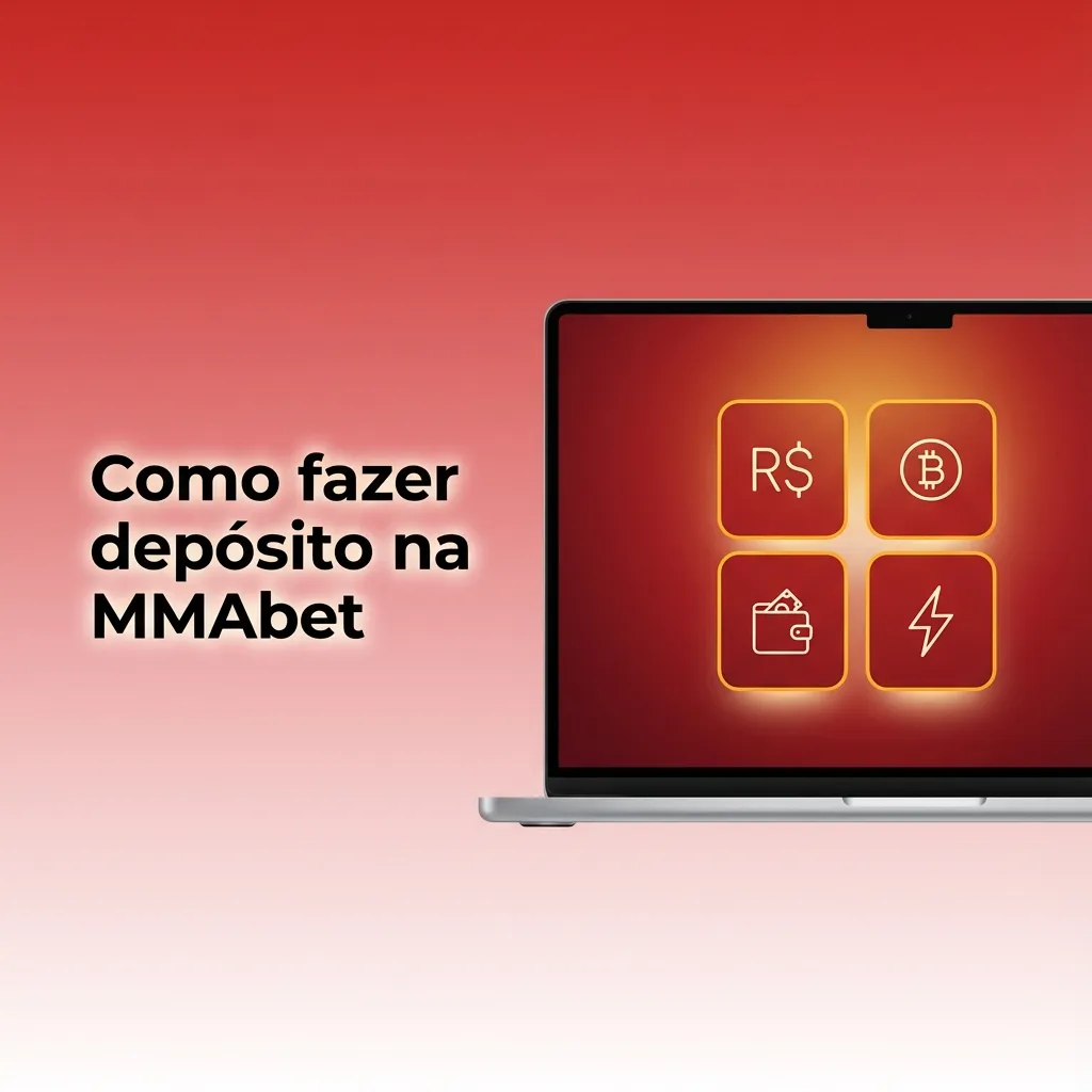 Tela da MMAbet em português exibindo passo a passo de depósito com opções PIX, cartão e carteira digital.