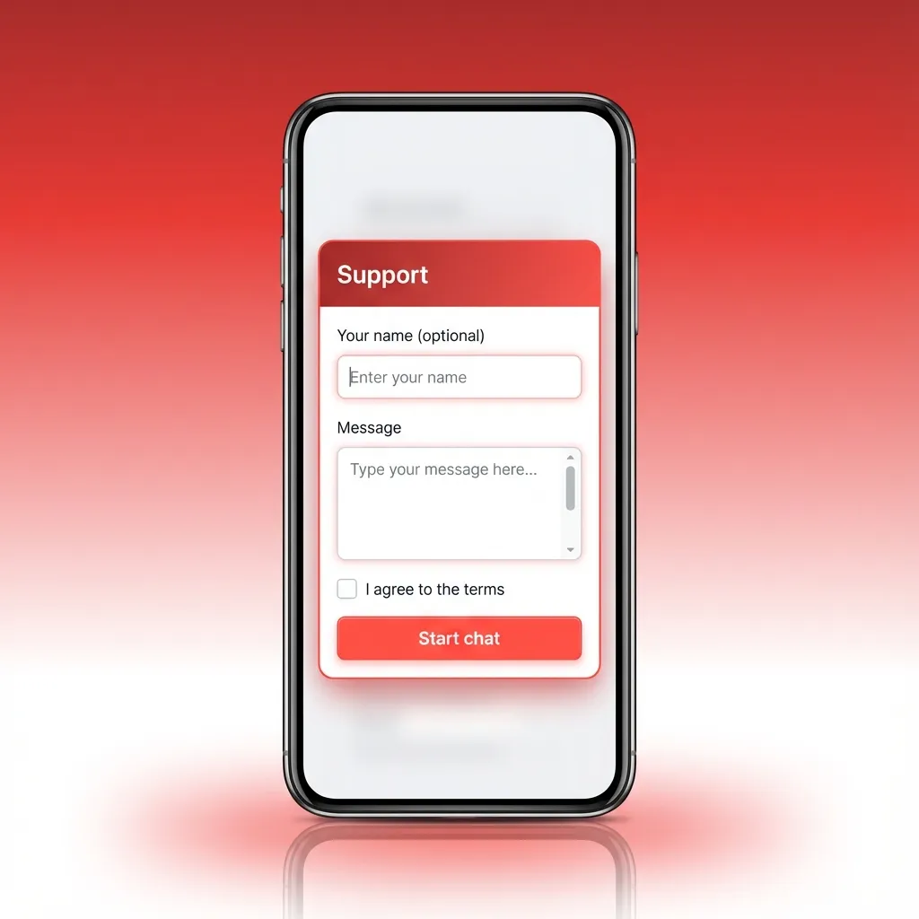 Tela de iPhone mostrando o app MMAbet aberto na tela de login, com campos de e-mail e senha em destaque