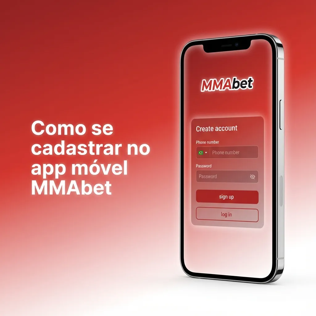 Tela de cadastro do app MMAbet em um iPhone, com campos de dados pessoais e botão para concluir registro