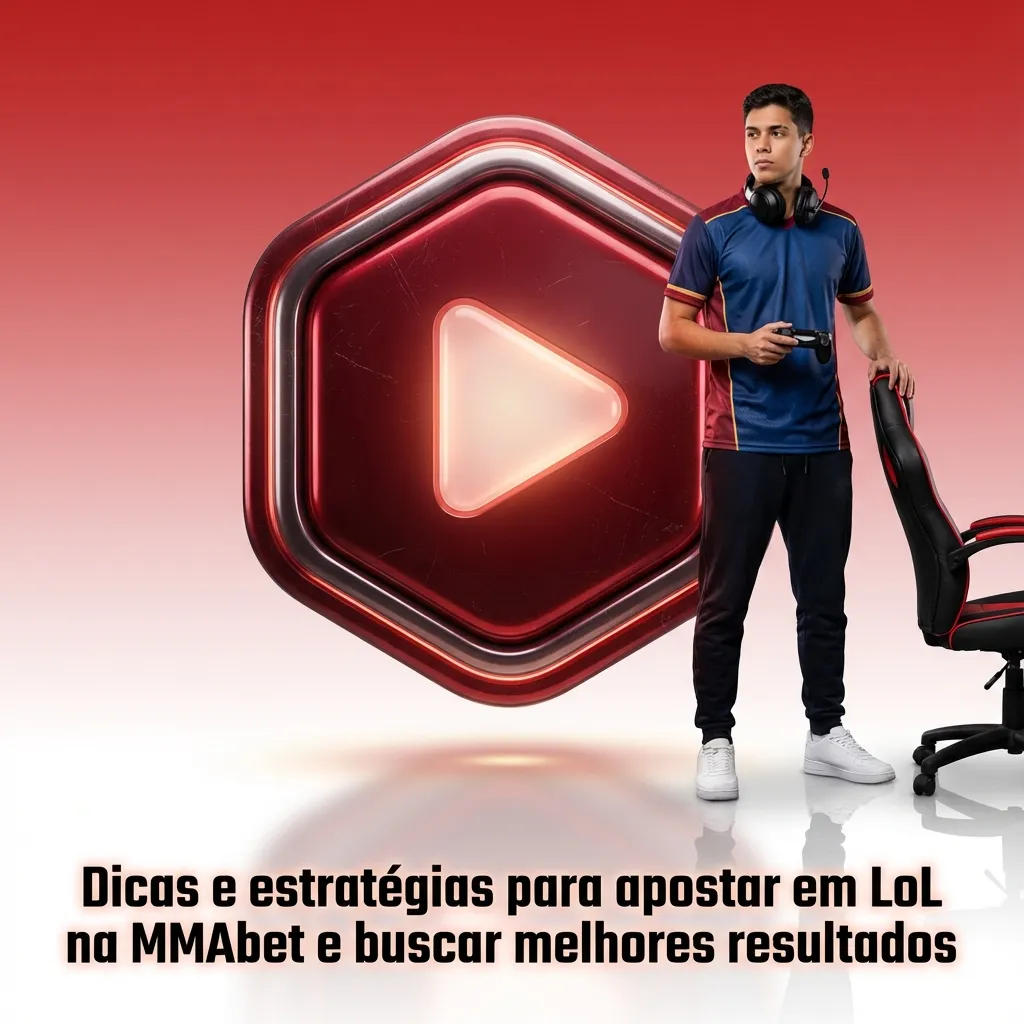 Tela da MMAbet com interface de apostas em League of Legends e dicas estratégicas destacadas em texto em português