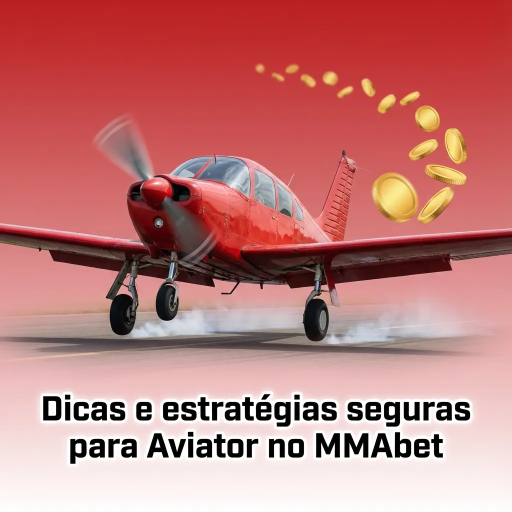 Banner em português sobre dicas seguras de estratégia e jogo responsável no Aviator da casa de apostas MMAbet