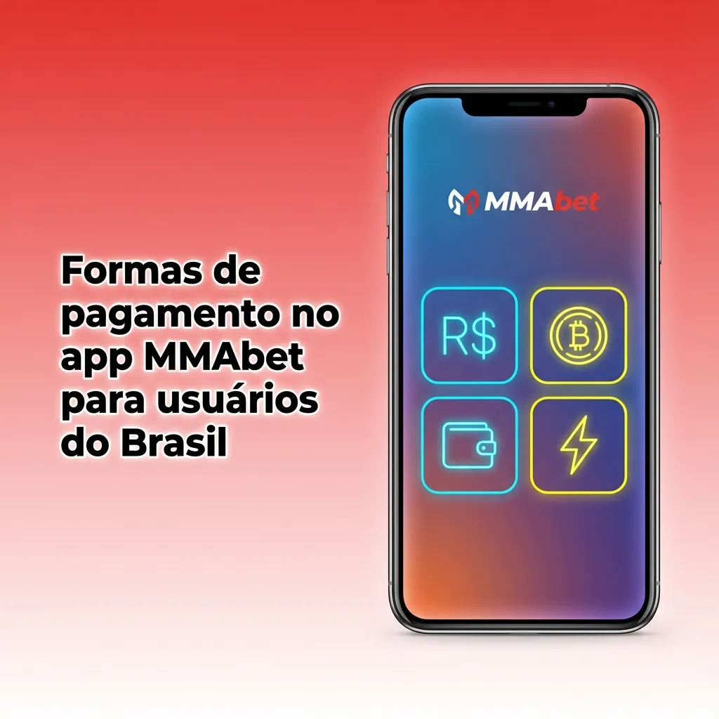 Tela do app MMAbet exibindo opções de pagamento no Brasil: Pix, boleto, transferência, cartão e carteiras digitais