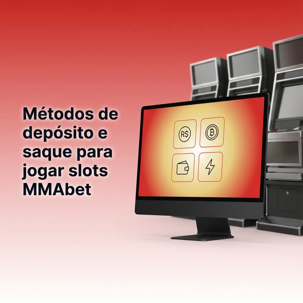 Ícones de PIX, TED, cartões, boletos, carteiras digitais e criptomoedas usados para depósito e saque na MMAbet