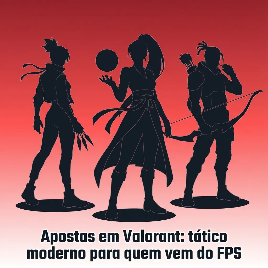 Tela de Valorant com agentes em ação e destaque para mercados de apostas e campeonatos VCT e brasileiros