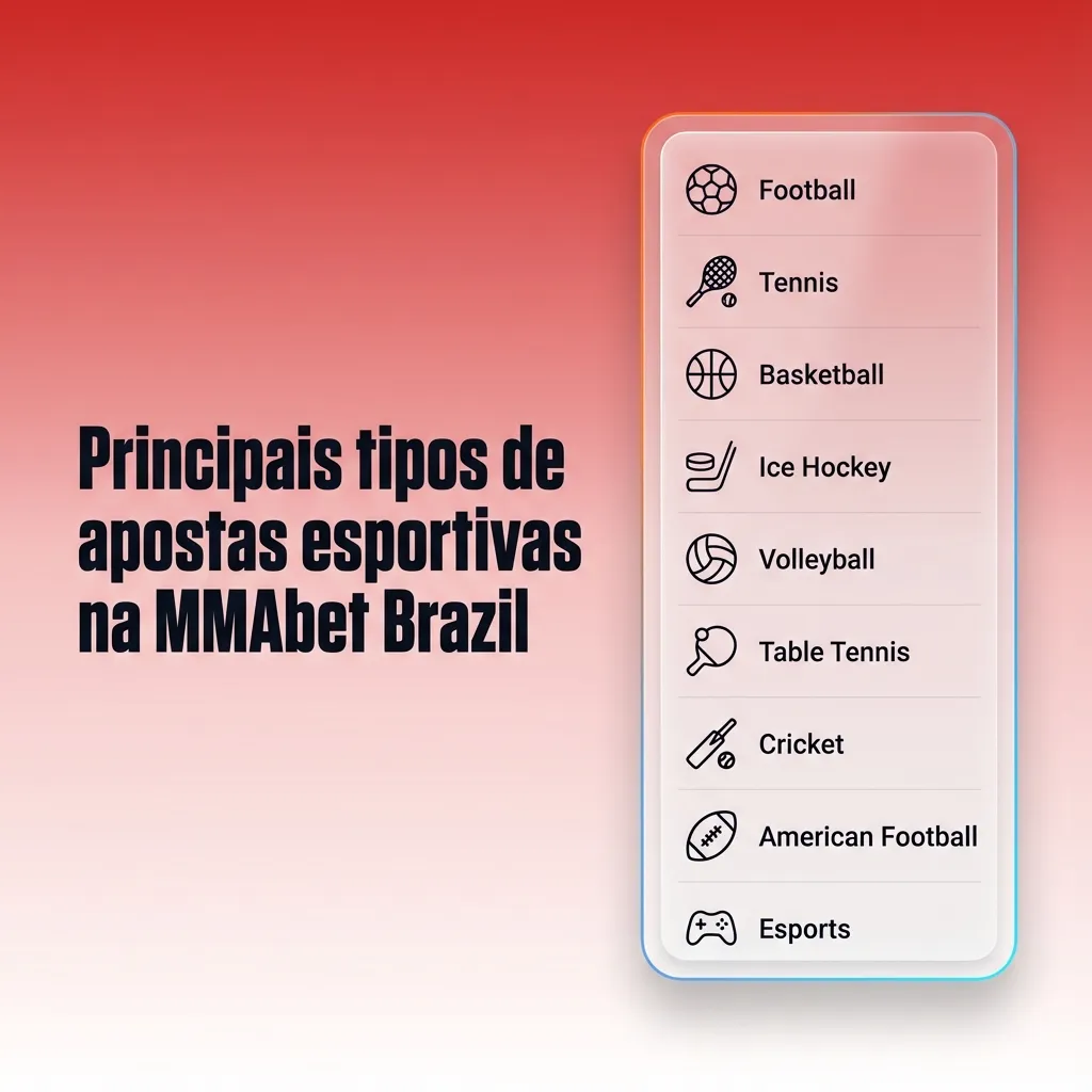 Banner da MMAbet Brazil destacando principais apostas esportivas em futebol, MMA, basquete, vôlei e tênis