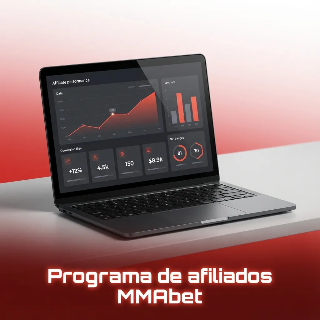 Banner “Programa de afiliados MMAbet” com texto explicando comissões progressivas por indicação para cassino e apostas esportivas
