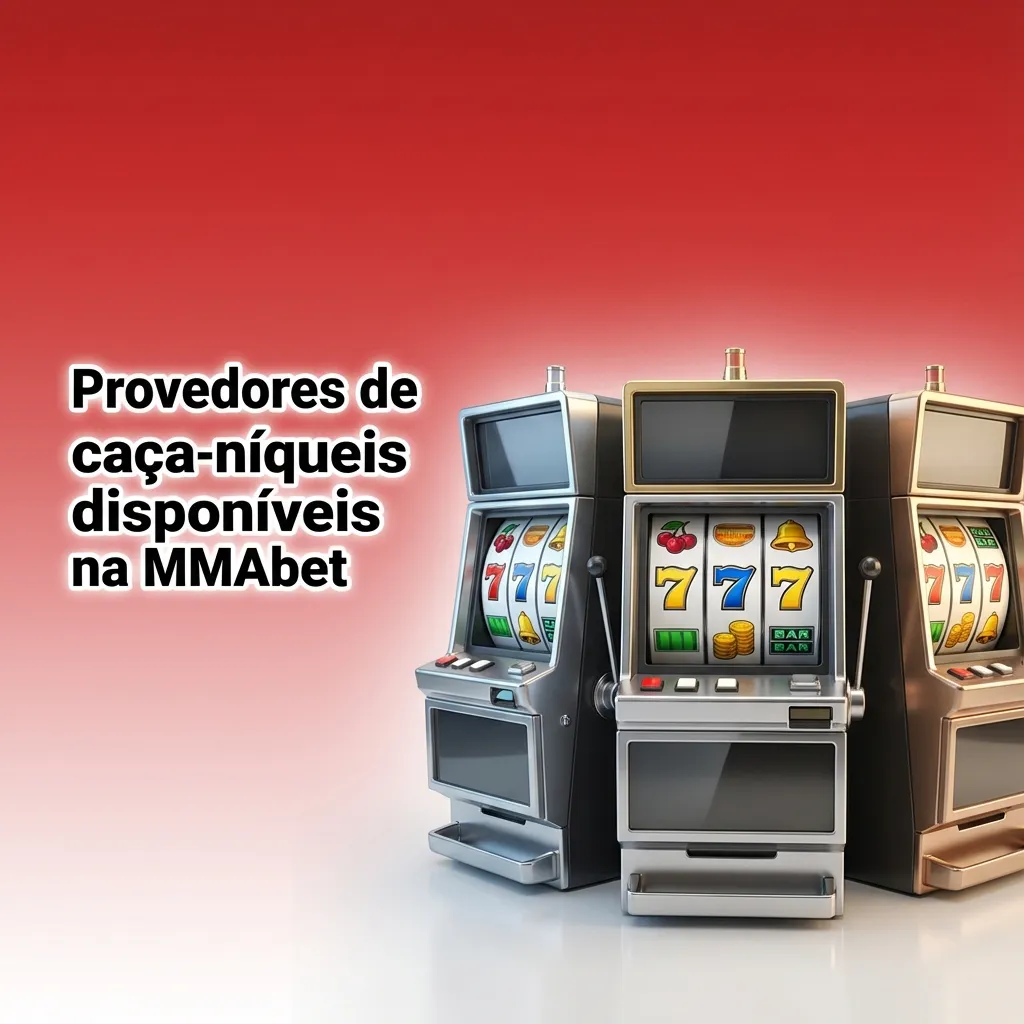 Gráfico de provedores de caça-níqueis da MMAbet, listando estúdios como Pragmatic Play, Play’n GO, NetEnt e seus números de jogos