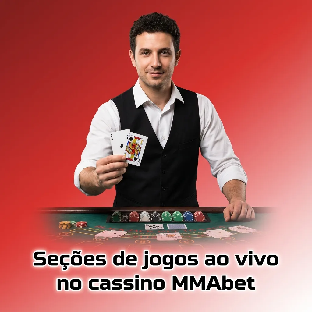 Tela do cassino ao vivo MMAbet com mesas de roleta, cartas, game shows e crupiês em tempo real
