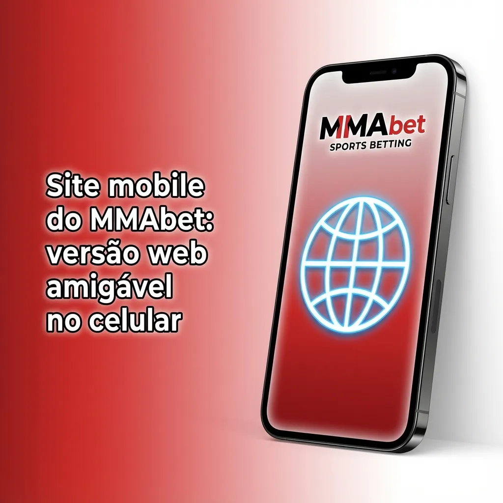 Tela de smartphone mostrando o site mobile MMAbet aberto em navegador com interface adaptada e jogos em destaque