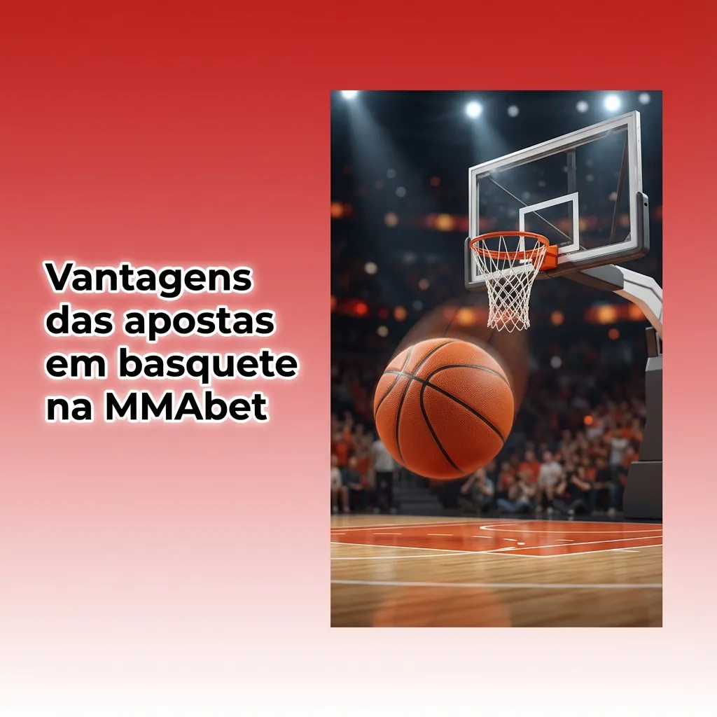 Banner da MMAbet destacando vantagens das apostas em basquete, ligas variadas, apostas ao vivo e app mobile