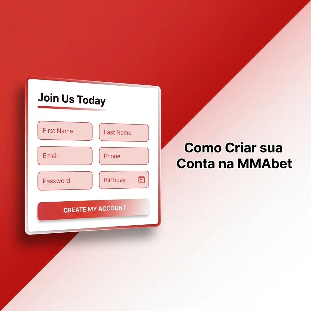 Tela de cadastro da MMAbet mostrando o passo a passo para criar conta e liberar bônus de boas-vindas de até 200%