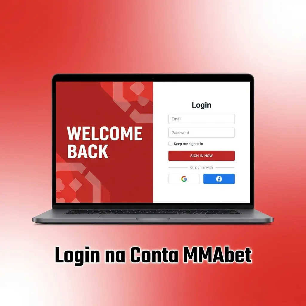 Tela de login na conta MMAbet mostrando campos para e-mail ou celular e senha de acesso