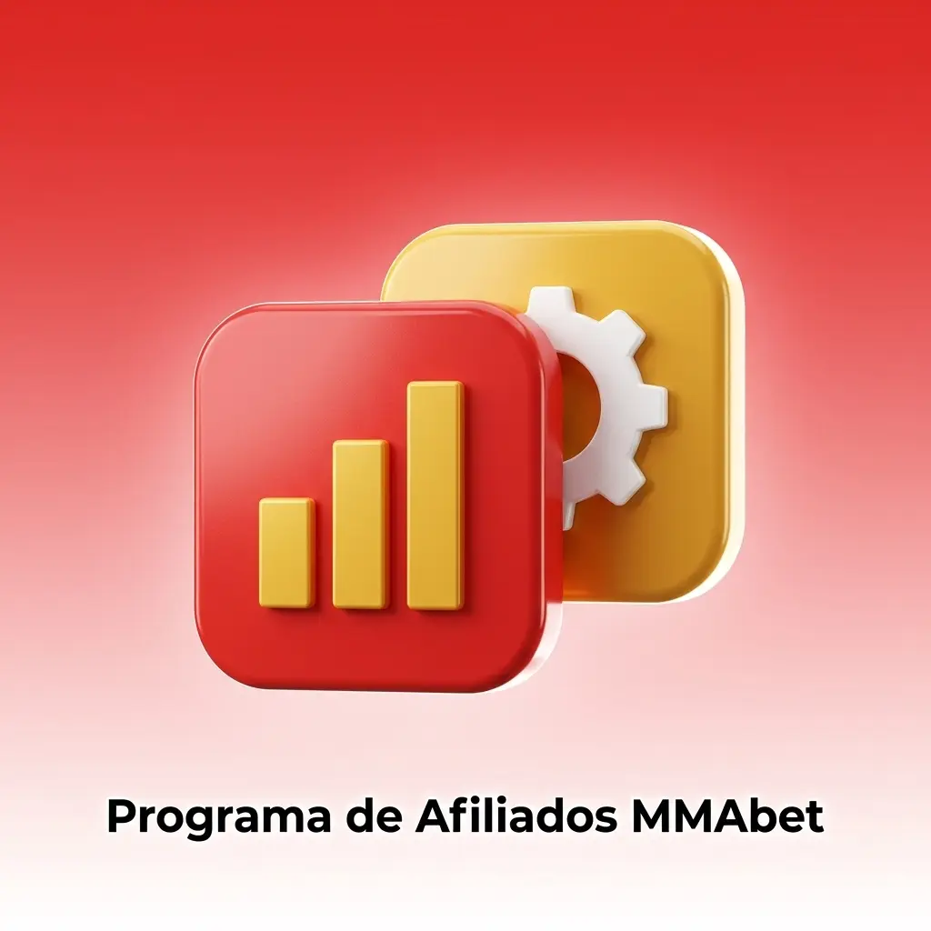 Painel de afiliados MMAbet mostrando cliques, cadastros e comissões sobre receita líquida com pagamento mensal via PIX
